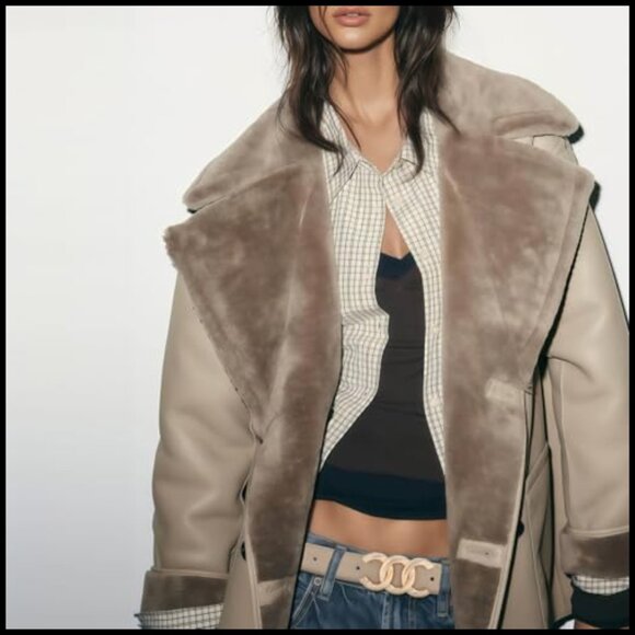 Faux Leather Belt with Gold Buckle for Jeans and Dresses main image 5
